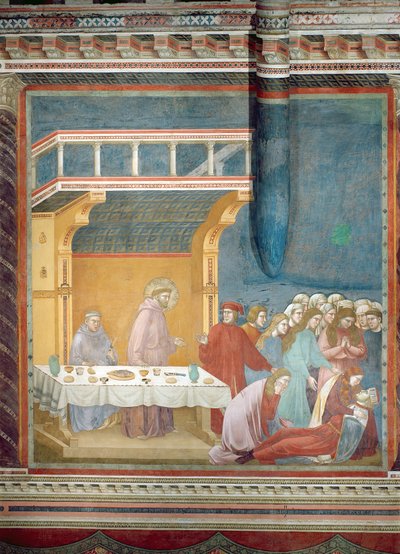 セラーノの騎士の死、1297-1300 作： Giotto di Bondone